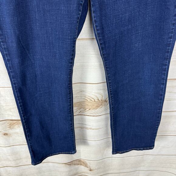 Levi's Blue Denim Classic Straight Jeans Plus Size 22W - Picture 5 of 12